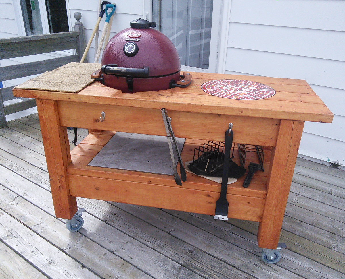 DIY Kamado Grill Table