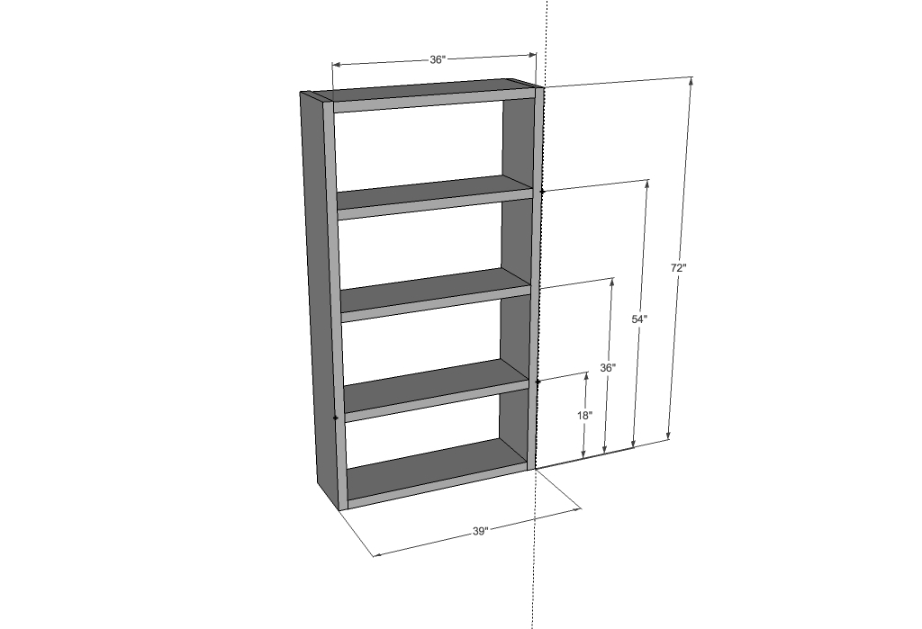 Ikea Lack Inspired Bookcase Ana White