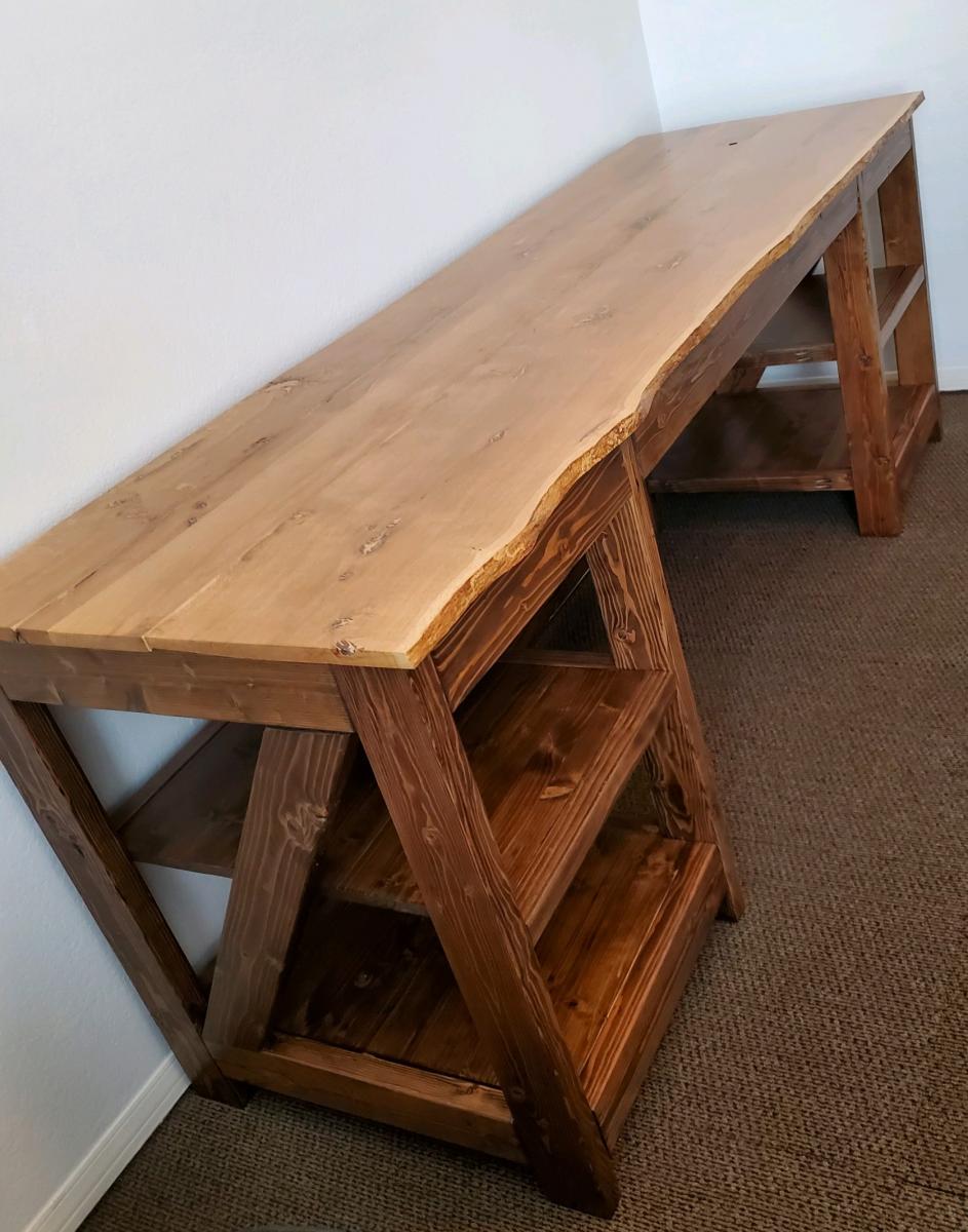 Beautiful Wood Desk Makeover: With Before & After Photos - White Lilac  Farmhouse