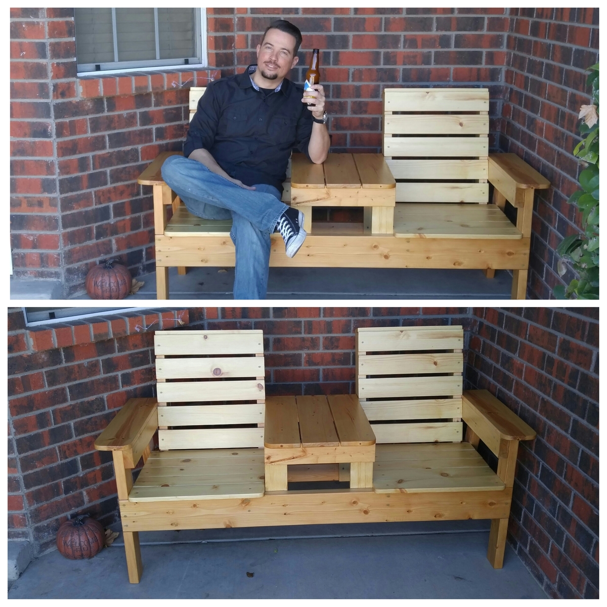 Diy pete double chair bench plans.