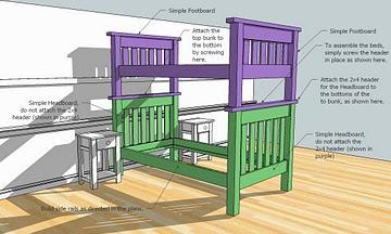 detachable bunk beds