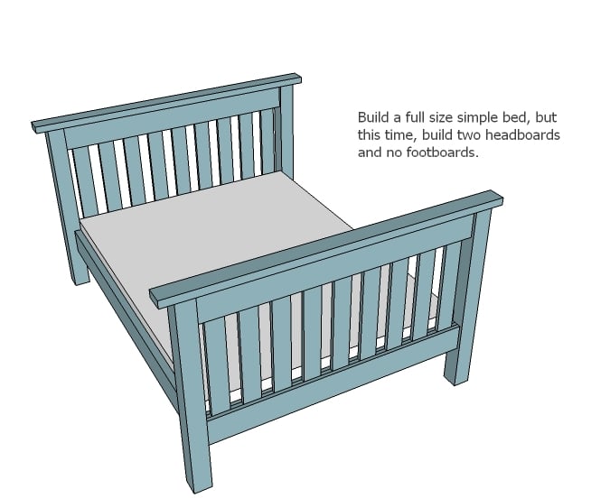 Simple Bunk Bed Plans Twin Over Full Ana White