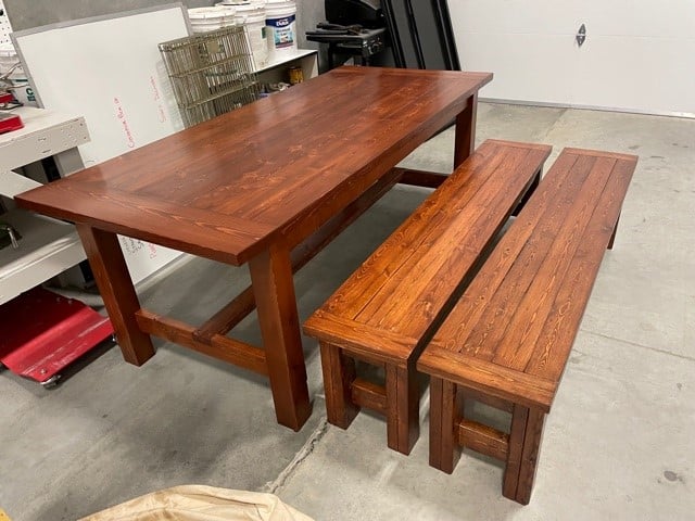 My First Big Woodworking Project A, Big Farm Table