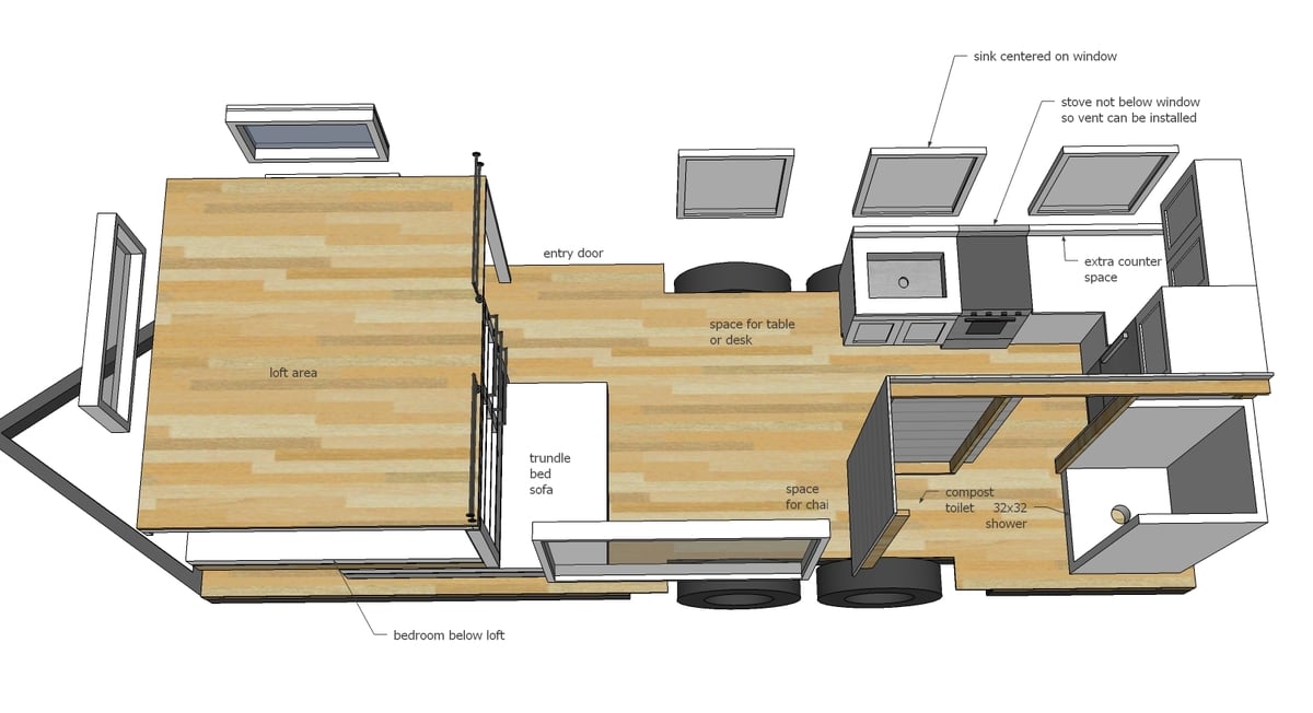 Everything But The Wood - Tiny House Essentials + Free Tiny House Building blueprints & Floor Plans: Tiny House Living, Tiny House Building, Tiny