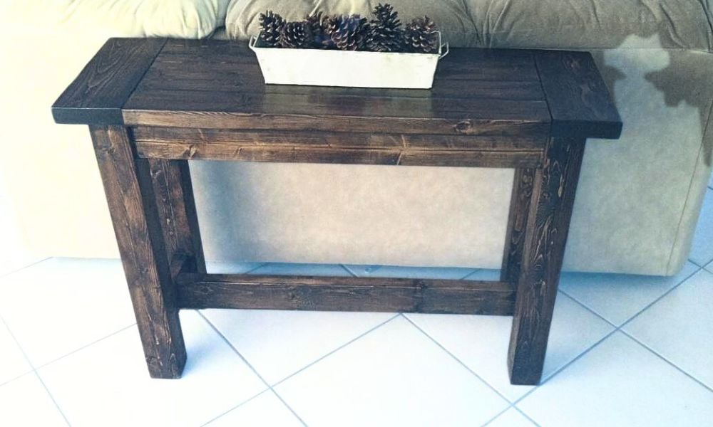 diy console table plans