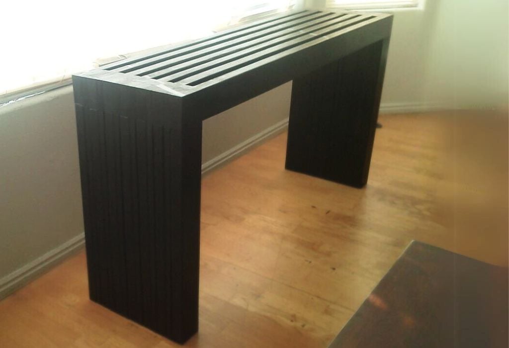modern outdoor console table