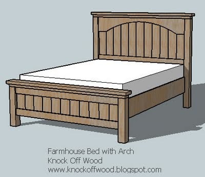 Farmhouse Bed with Arch