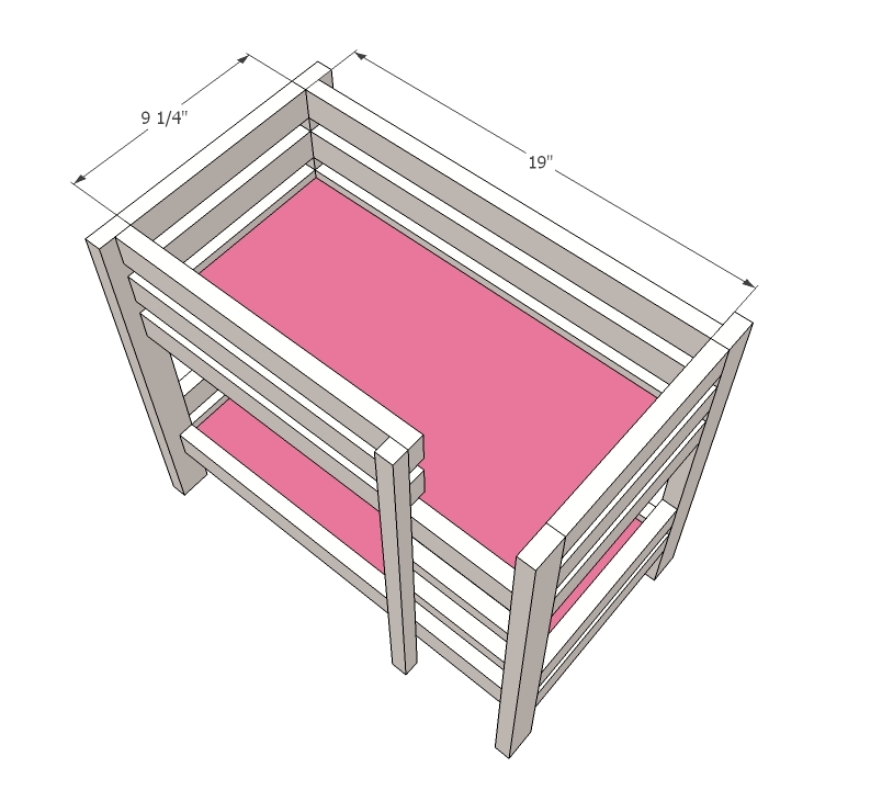 Doll Bunk Beds for American Girl Doll and 18 Doll