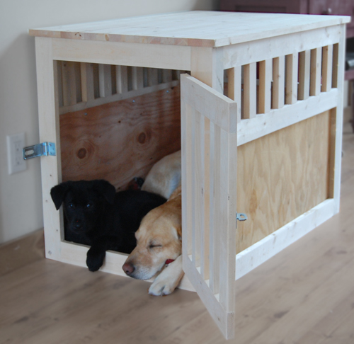 diy dog crate table