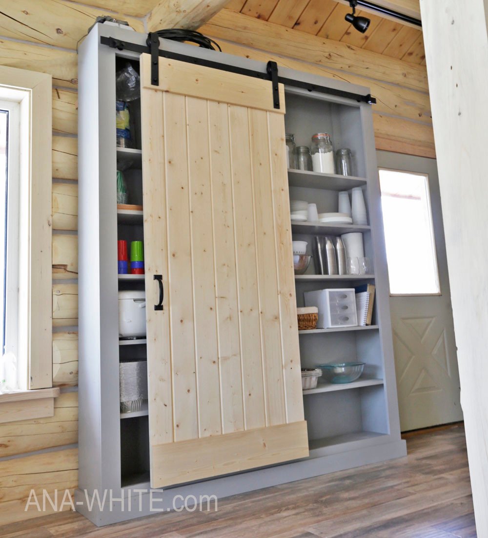 Barn Door Cabinet or Pantry | Ana White