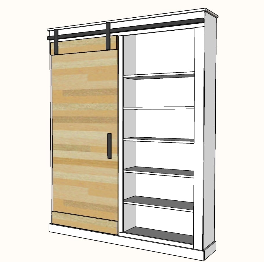 Barn Door Cabinet Or Pantry Ana White