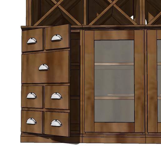 Cabinet Base For The Basic Collection, Rockler Barrister Bookcase Door Slides