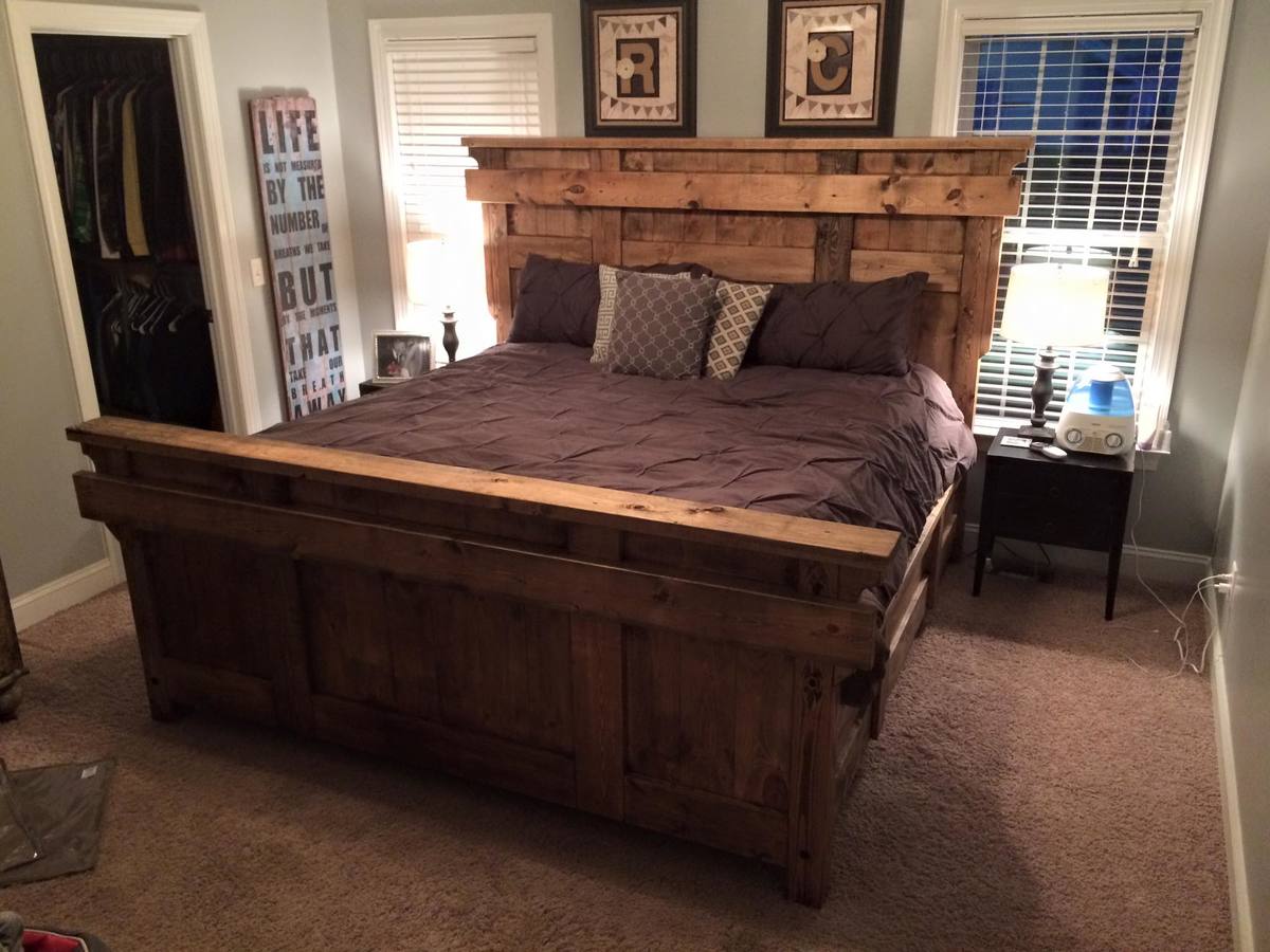 Ana White | King Farmhouse Bed Frame - DIY Projects