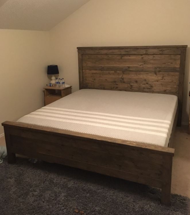 King Reclaimed Bed Headboard, How To Make A Wood Headboard And Footboard