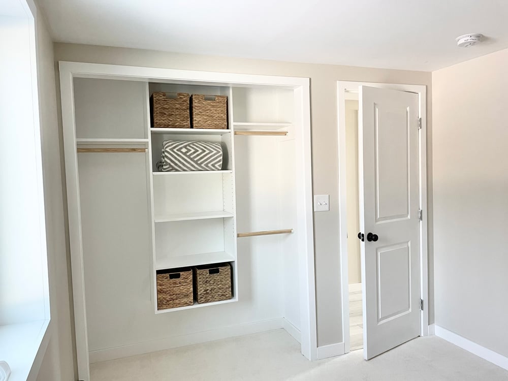 Wall Mount Closet Tower With Shelf Help, How To Build Built In Closet Shelves