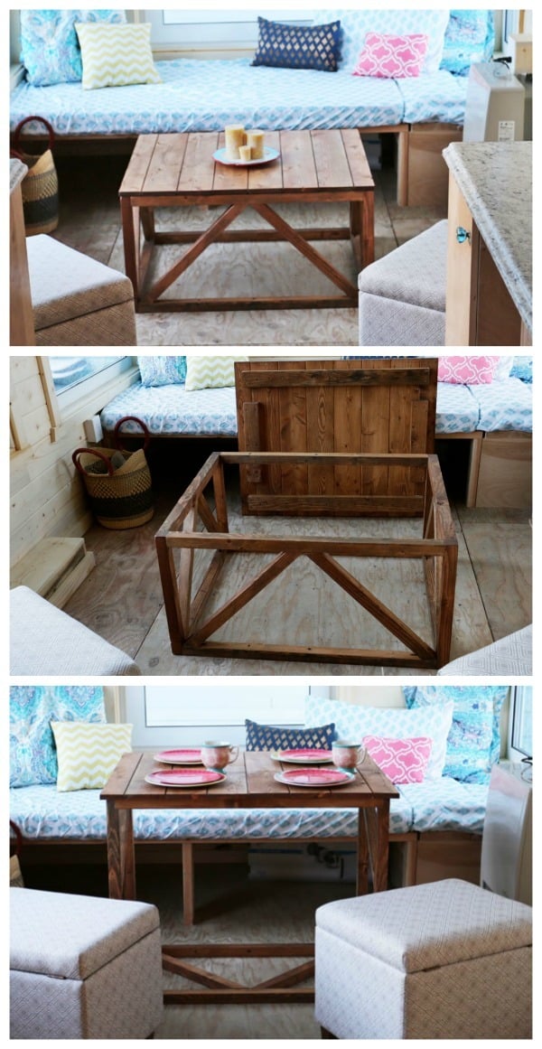 Coffee Table Converts To Dining Table From Wild Rose Tiny House Ana White