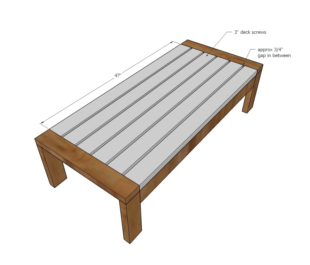 2x4 Outdoor Coffee Table Ana White