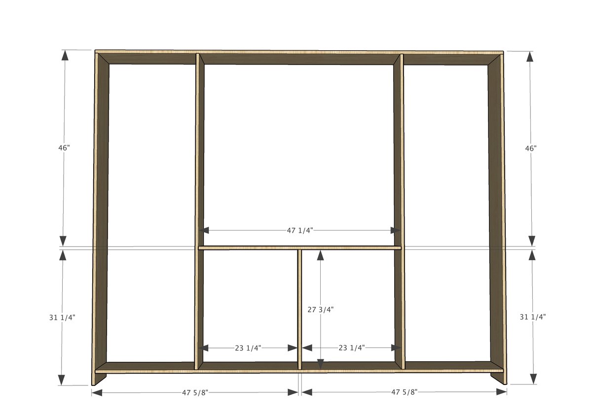 Barn Door Entertainment Center Ana White