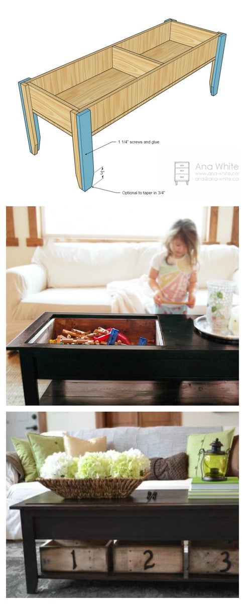 coffee table play table