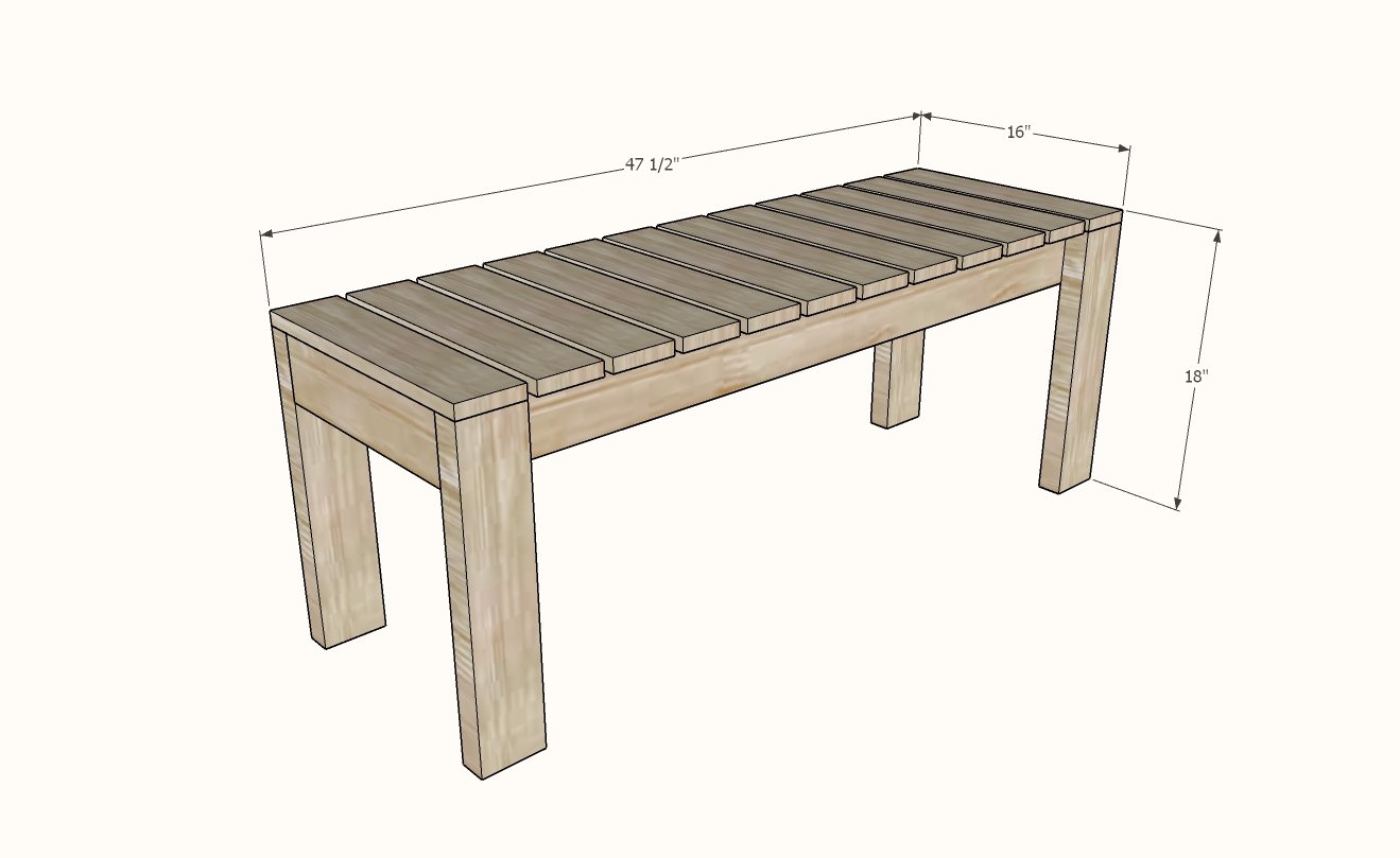 restaurant bench plans