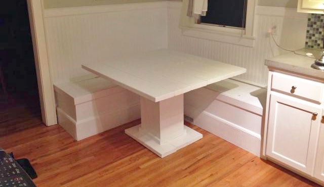 DIY Breakfast Nook with Storage Ana White