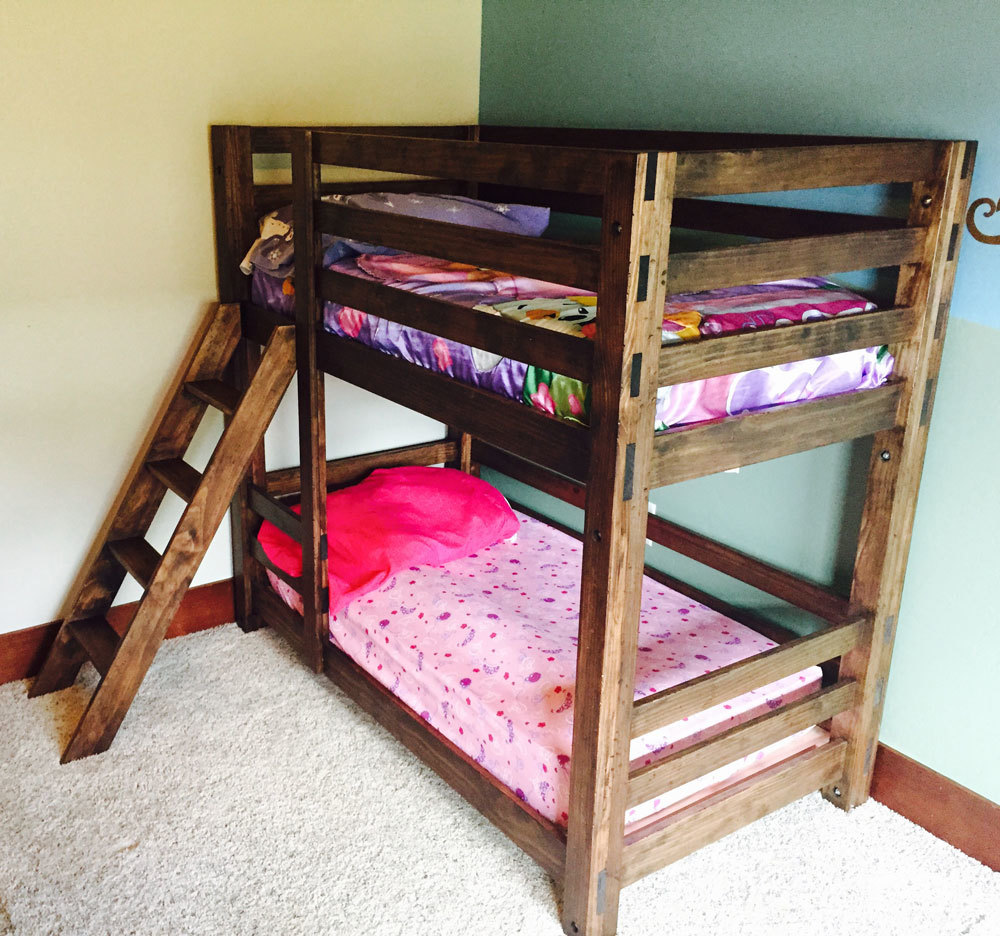 hardwood bunk beds