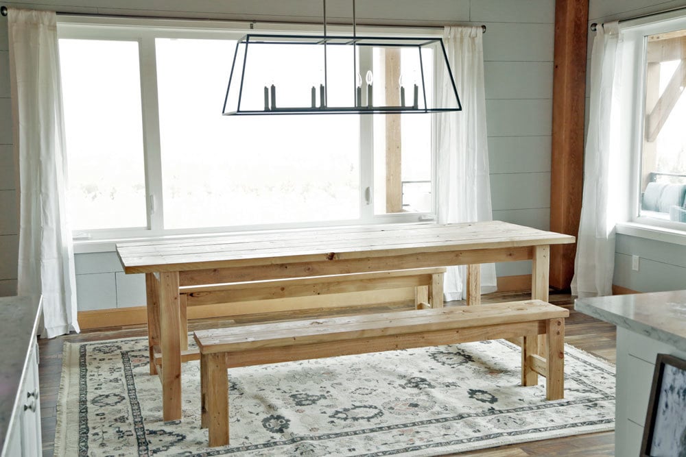 Ana white on sale beginner farm table