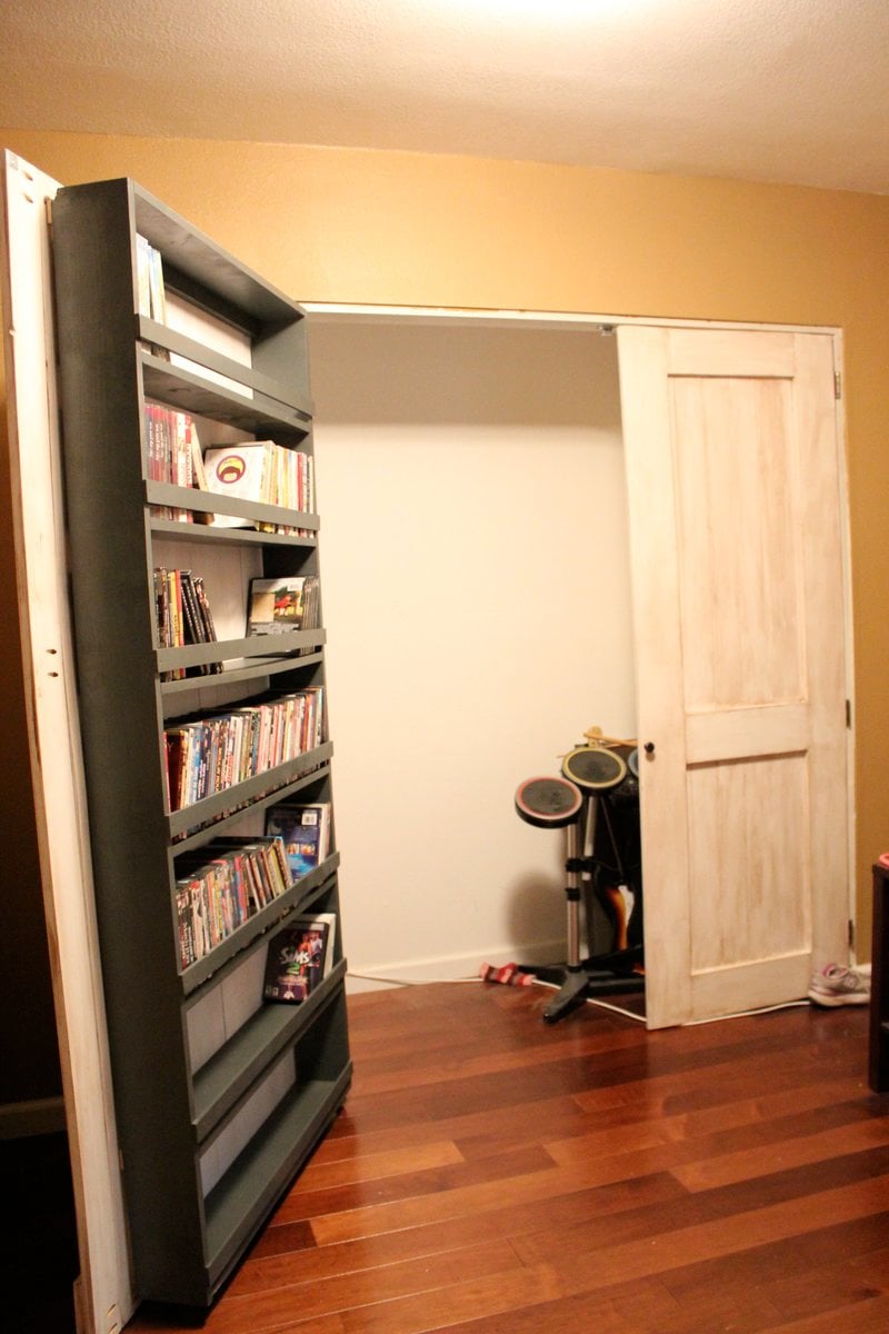 Closet Door and DVD Storage | Ana White