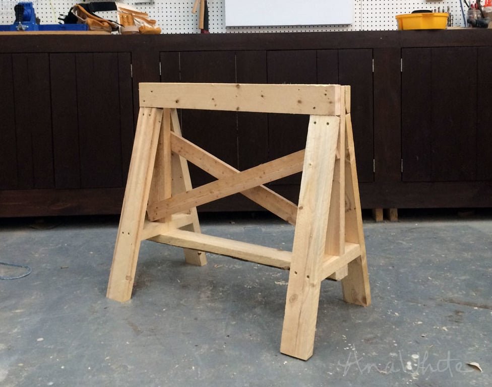 heavy duty easy to build sawhorse plans