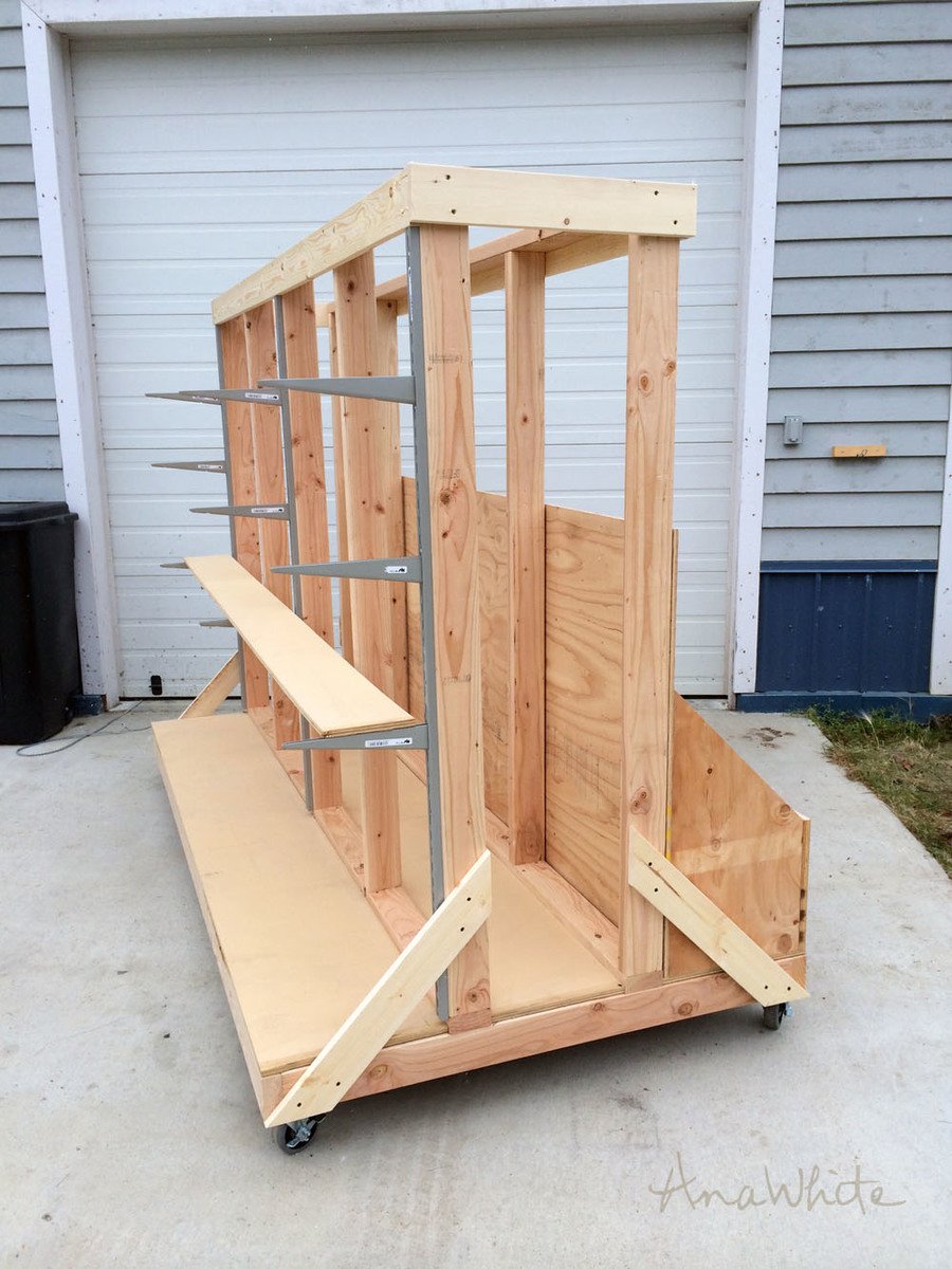 Triple-Threat Storage for Lumber, Scraps, and Sheet Goods Woodworking Plan