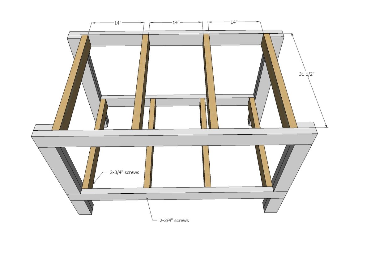 Easy DIY Garage Workshop Workbench Ana White