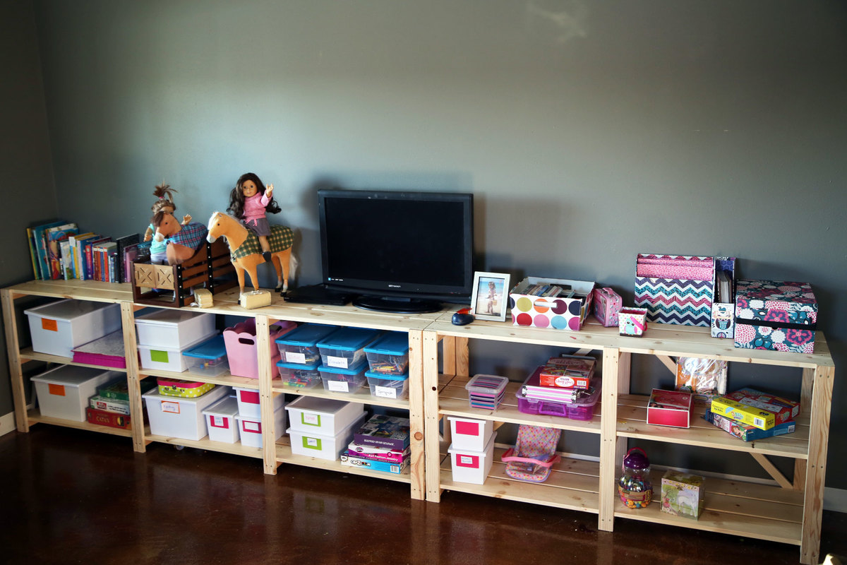 cheap wood shelving