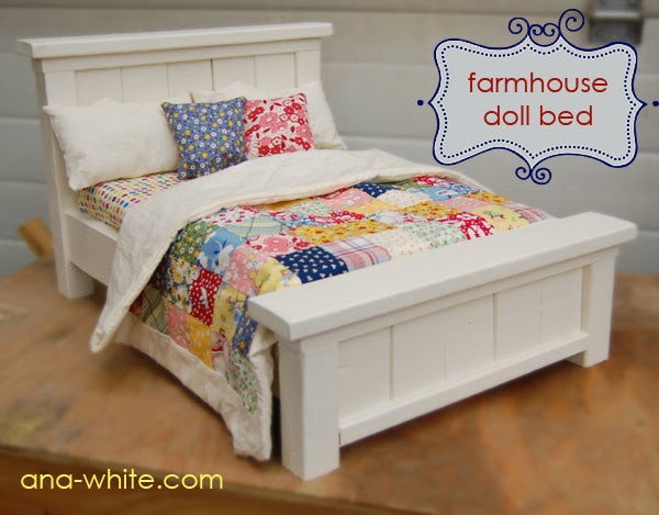 ana white doll bed