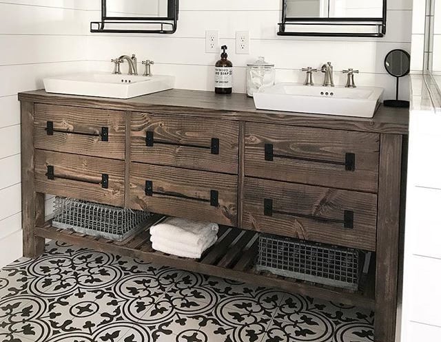 Farmhouse Bathroom Vanity Plans