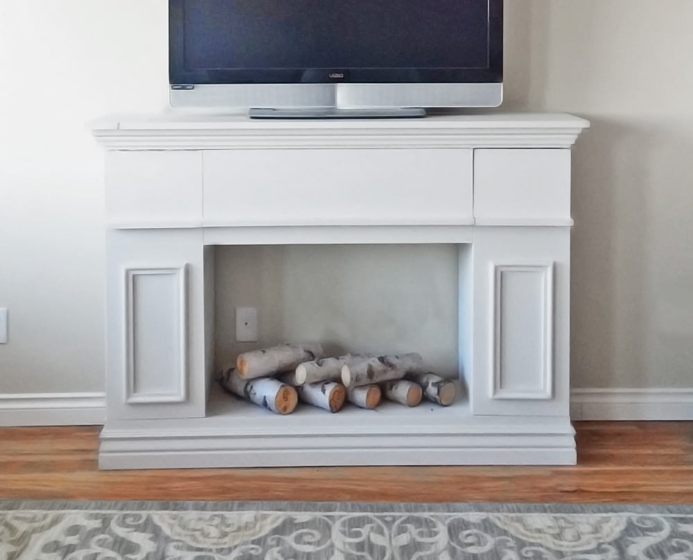 faux fireplace plans