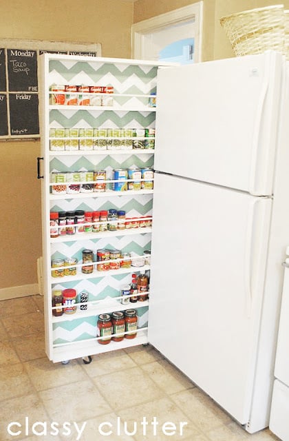 Diy Rolling Pantry Classy Clutter Ana White