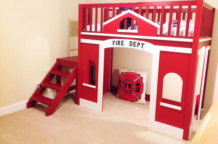 fire truck loft bed