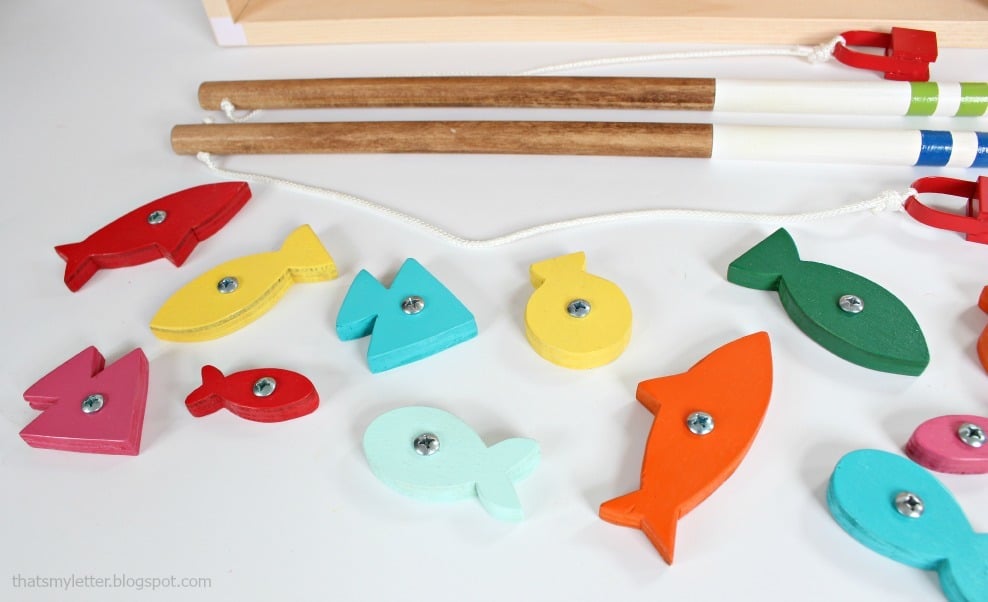 Wood Toy Fishing Game