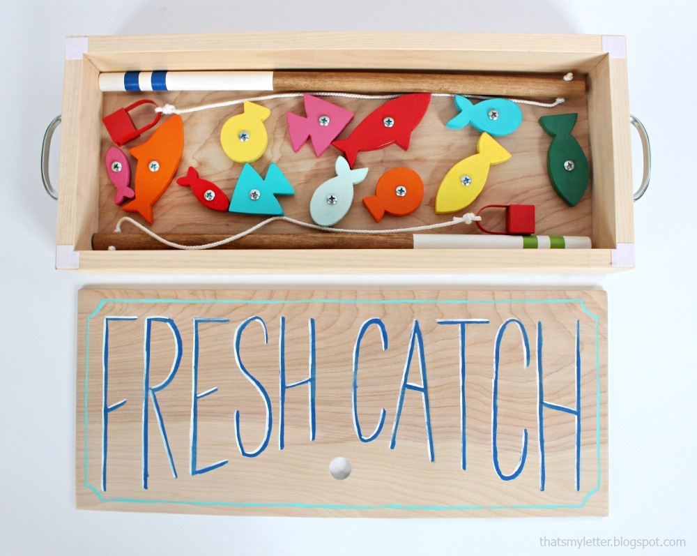 Wood Toy Fishing Game