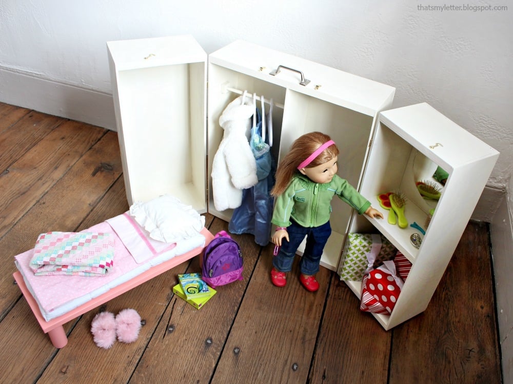 ハウス】 18 Inch Doll Storage Clothes Open Wardrobe Furniture Fits 18 ...