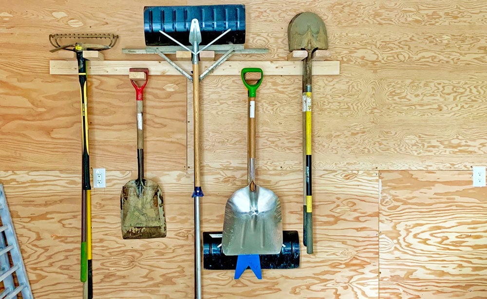 Garden Tool Storage Ana White, Ideas For Hanging Up Garden Tools