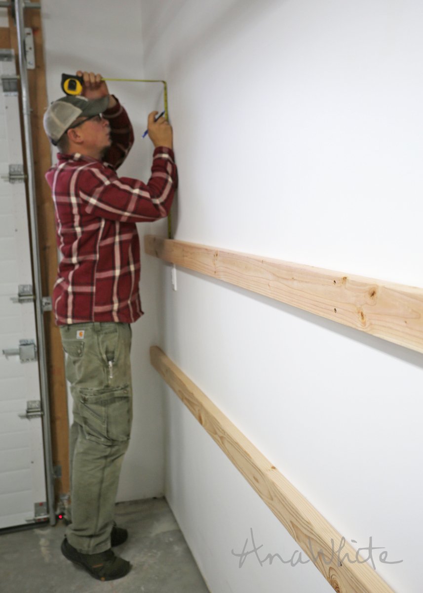 DIY Storage Shelves with 2x4s and Plywood - The Handyman's Daughter