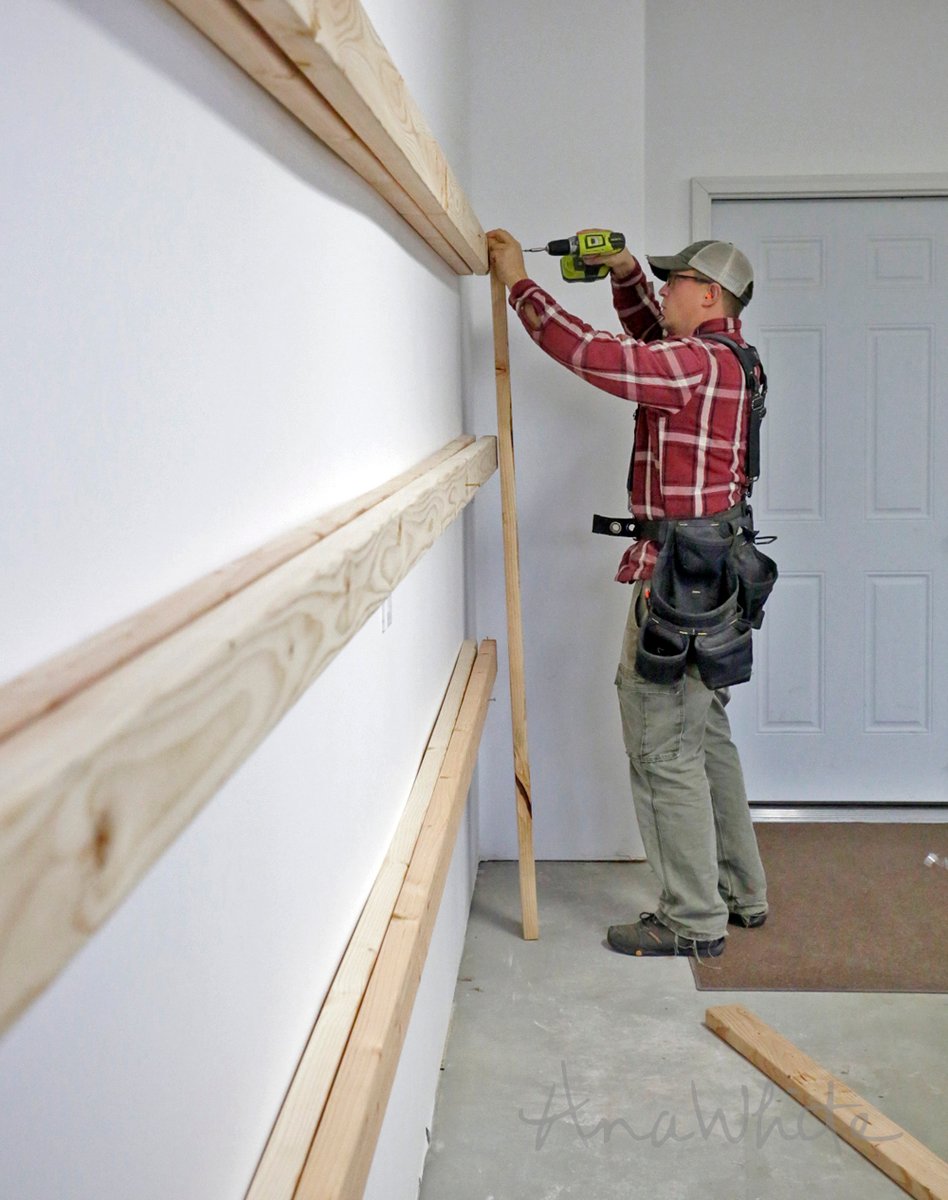 Best Diy Garage Shelves Attached To Walls Ana White