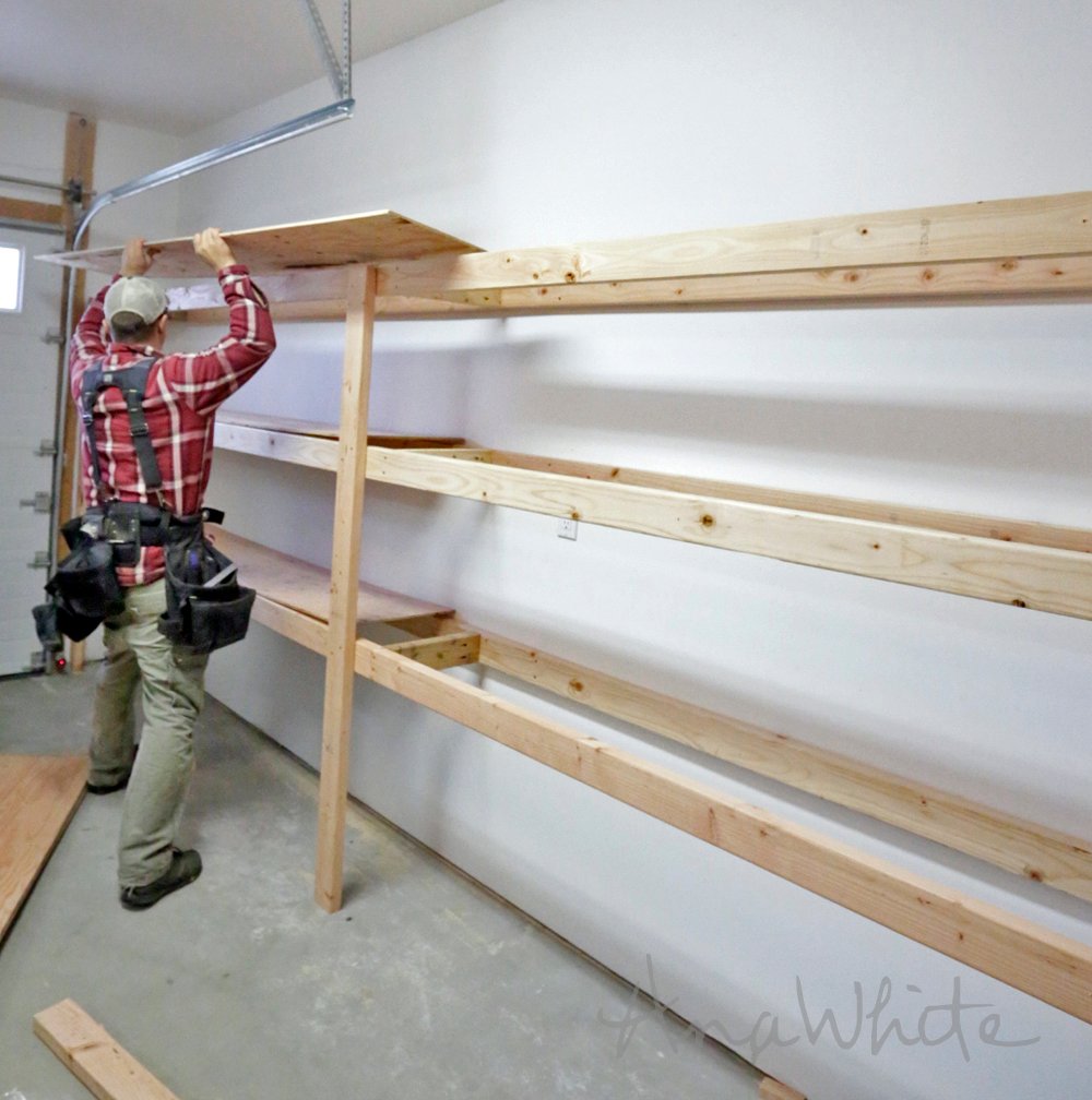 Easy DIY Garage Storage Shelves