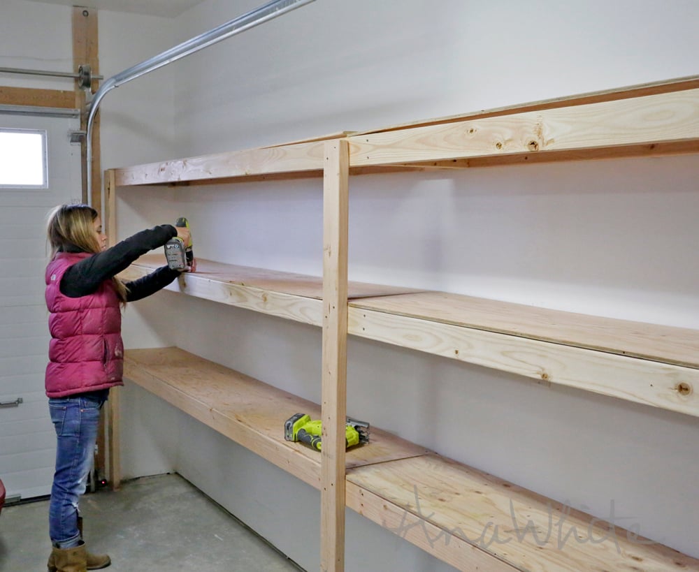 Best Diy Garage Shelves Attached To Walls Ana White