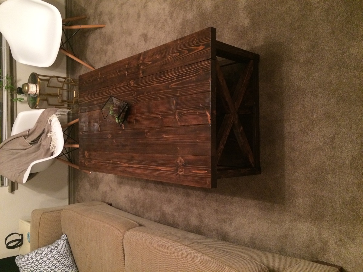 DIY Lift Top Coffee Table - Rustic X Style Ana White