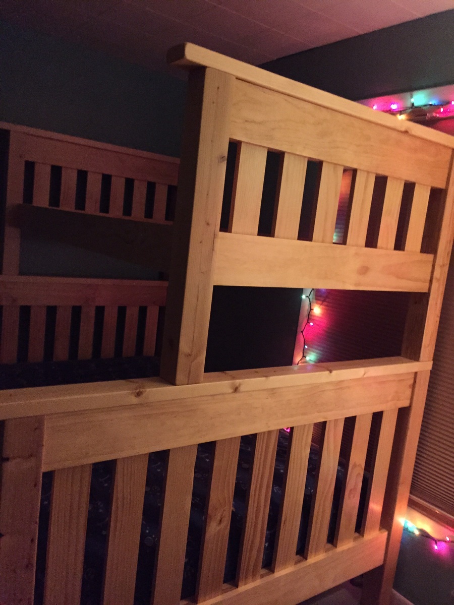 Clear Pine Bunk Bed Ana White, Menards Bunk Beds