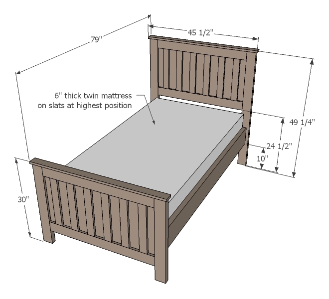 pottery barn kids kentwood bed frame knockoff