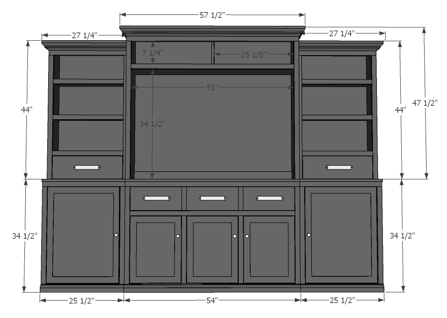 black entertainment center side cabinets woodworking plans