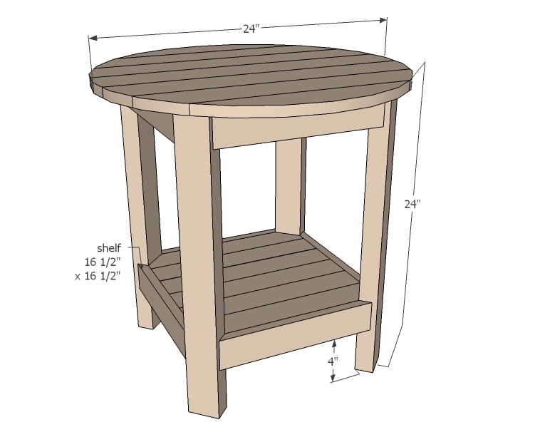 farmhouse side table